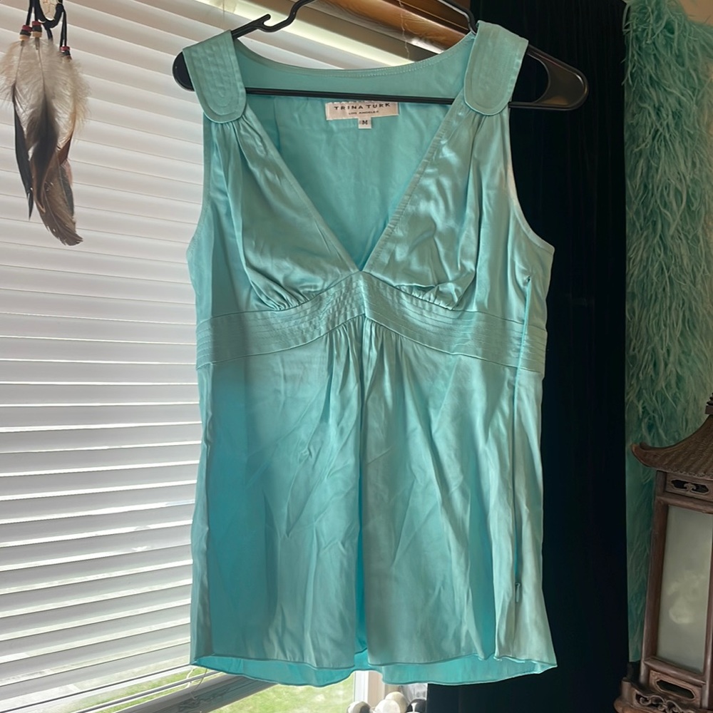 TRINA TURK silk top blouse